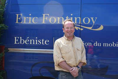 Eric Fontinoy, ébéniste restaurateur et fondateur de l’Atelier Eric Fontinoy depuis 1987.